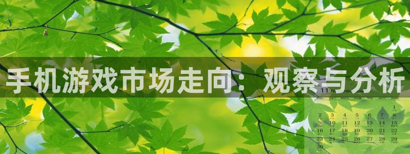 沐春极悦娱乐：手机游戏市场走向：观察与分析
