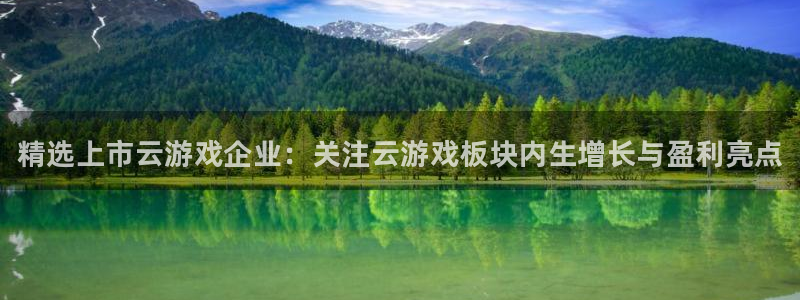极悦娱乐官方平台：精选上市云游戏企业：关注云游戏板块内生增长
